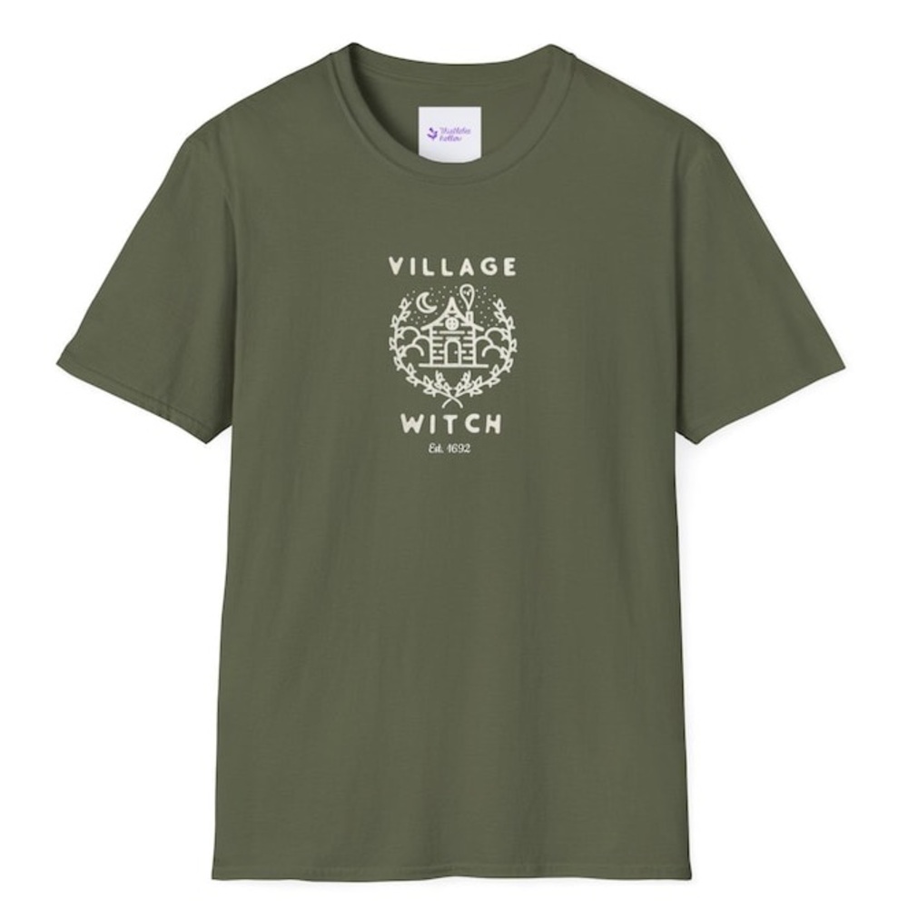 Village Witch Salem 1692 Halloween Unisex Softstyle T-Shirt Brand New Size Small - Picture 4 of 10